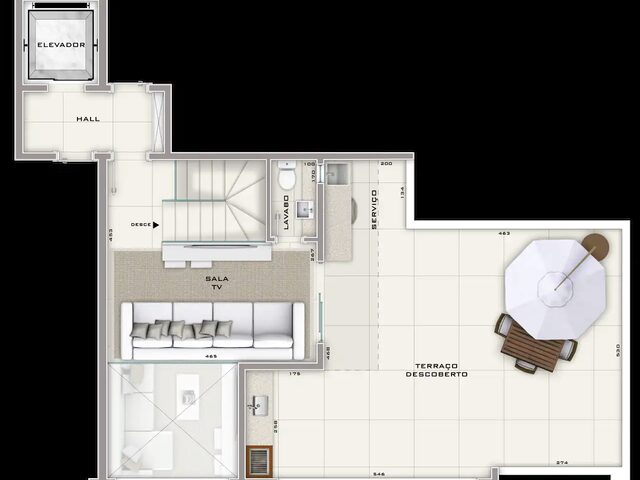 Imagem 3: Cobertura à venda no Invicto, com 3 quartos e 149m²