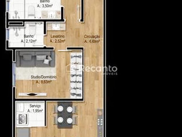 Imagem 13: Apartamento em Construção, 69M² com 2 Quartos em Floresta - Gramado - Rs