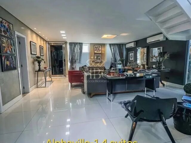 Imagem 2: Excelente Duplex no Condomínio Alphaville 1. 495M2, 4 Suítes, Piscina, 100% Mobiliada