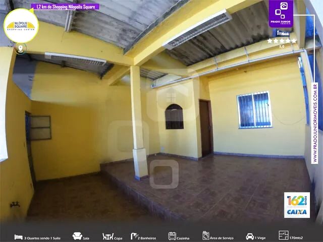 Imagem 9: 1Km do Nilopolis Saquare - 3 Quartos Sendo 1 Suite, Vaga Coberta, Casa Muito Espaçosa