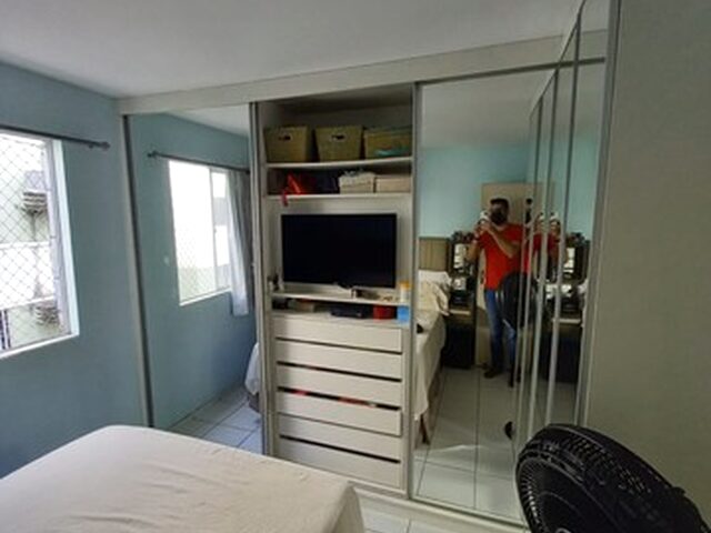 Imagem 3: Rog-05] Vendo Apê no 1º Andar/Nascente com 55² Semi-Suite e Varanda no Cond Andreia