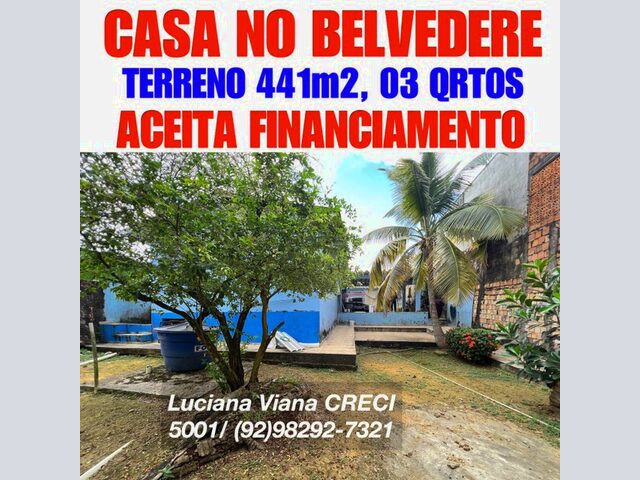 Imagem: Casa no Belvedere/ Planalto, Terreno Grande-Financia