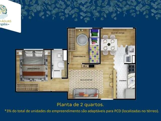 Imagem 8: Apartamento para Venda Tem 45 Metros Quadrados com 2 Quartos em Parangaba - Fortaleza - Ce