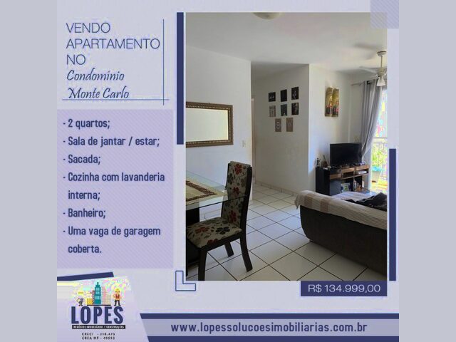 Imagem: Vendo Apartamento no Condomínio Monte Carlo
