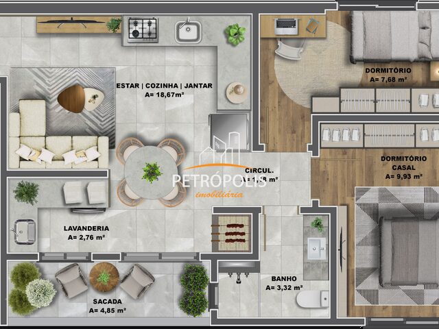Imagem: Apartamento 2 dormitórios à venda Cidade