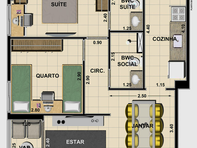 Imagem 3: Duetto Apartamento com 2 dormitórios