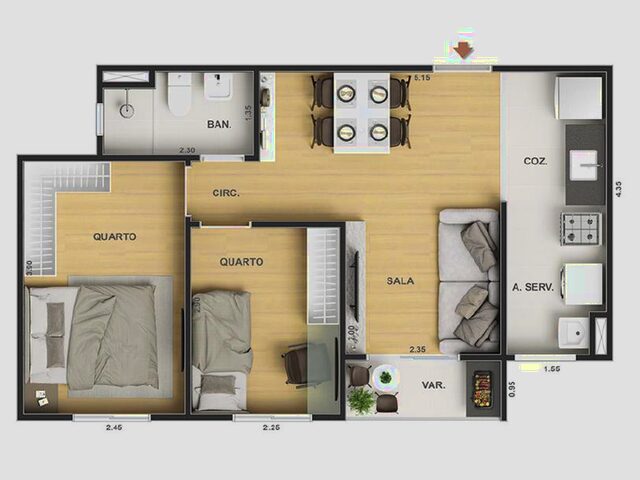Imagem 12: Apartamento à venda no bairro Jacarepaguá - Rio de Janeiro/RJ